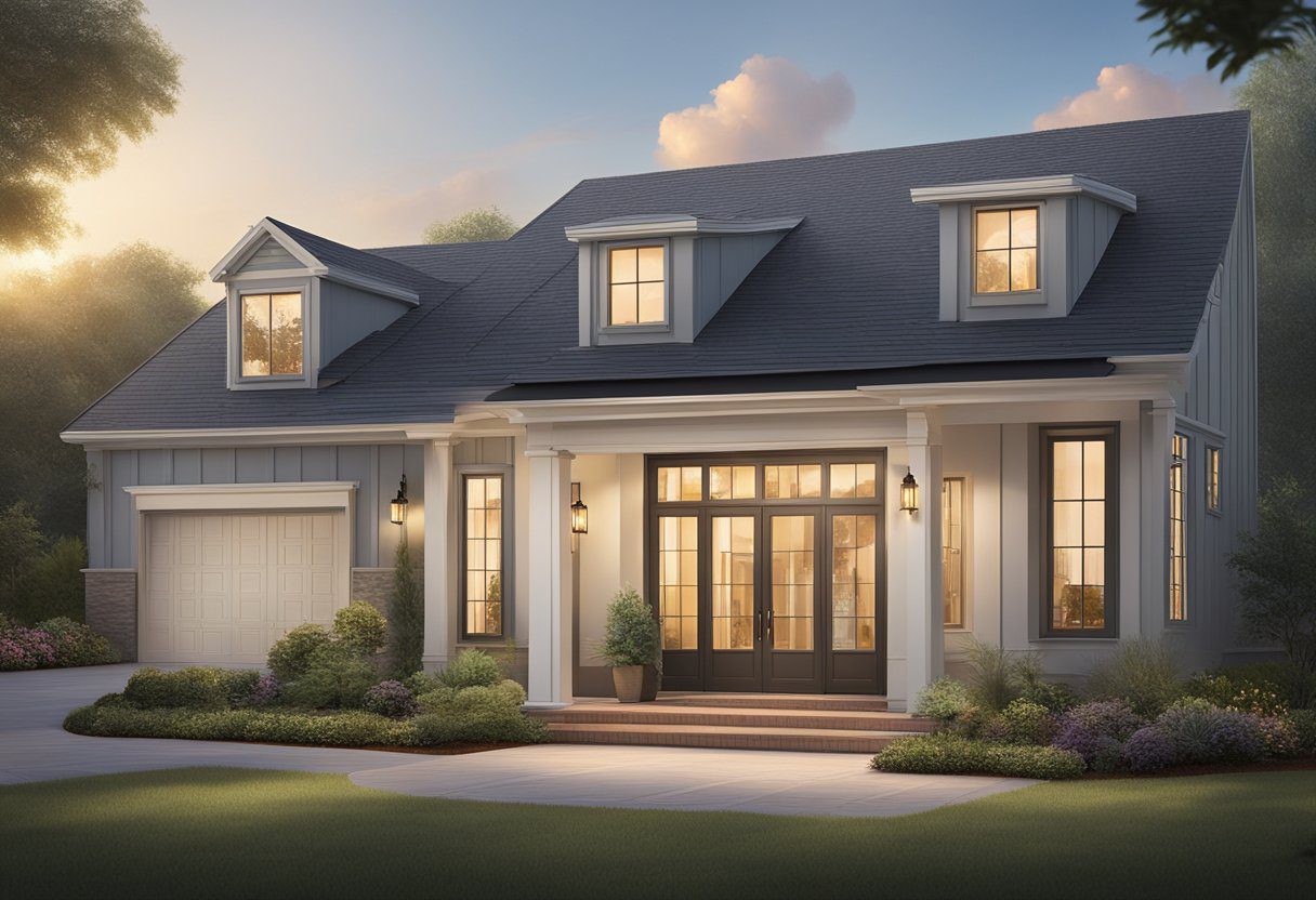 A homeowner stands in front of their Sugar Land home, carefully choosing the perfect skylight for installation. The bright Texas sun illuminates the exterior, highlighting the potential for natural light inside